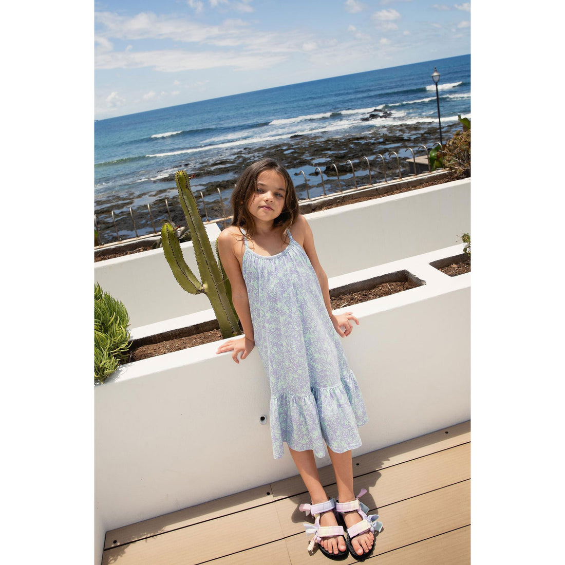 Hundred Pieces Pastel Flower Maxi Dress