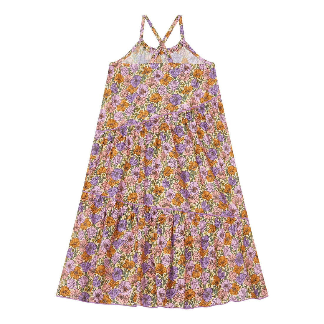 Hundred Pieces Long Daisies Flowy Dress