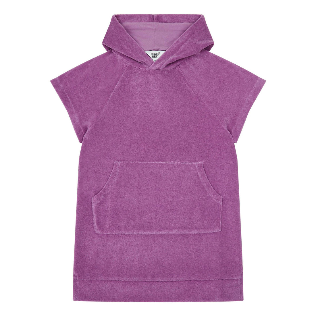 Hundred Pieces Mauve Organic Terry Cloth Hoodie Dress