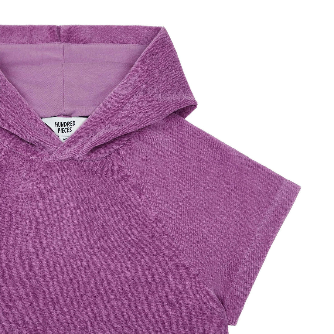 Hundred Pieces Mauve Organic Terry Cloth Hoodie Dress