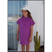 Hundred Pieces Mauve Organic Terry Cloth Hoodie Dress