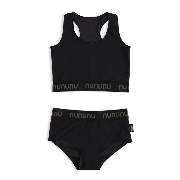 NUNUNU Black Sporty Bikini