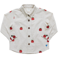Pink Chicken Jack Shirt - Pumpkin Embroidery