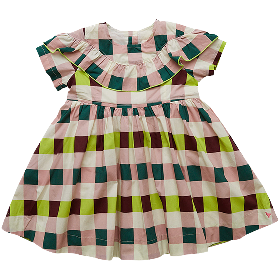 Pink Chicken Polly Dress - Limelight Check