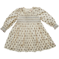 Pink Chicken Nora Dress - Brown Tiny Floral