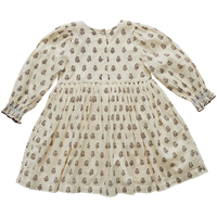 Pink Chicken Nora Dress - Brown Tiny Floral
