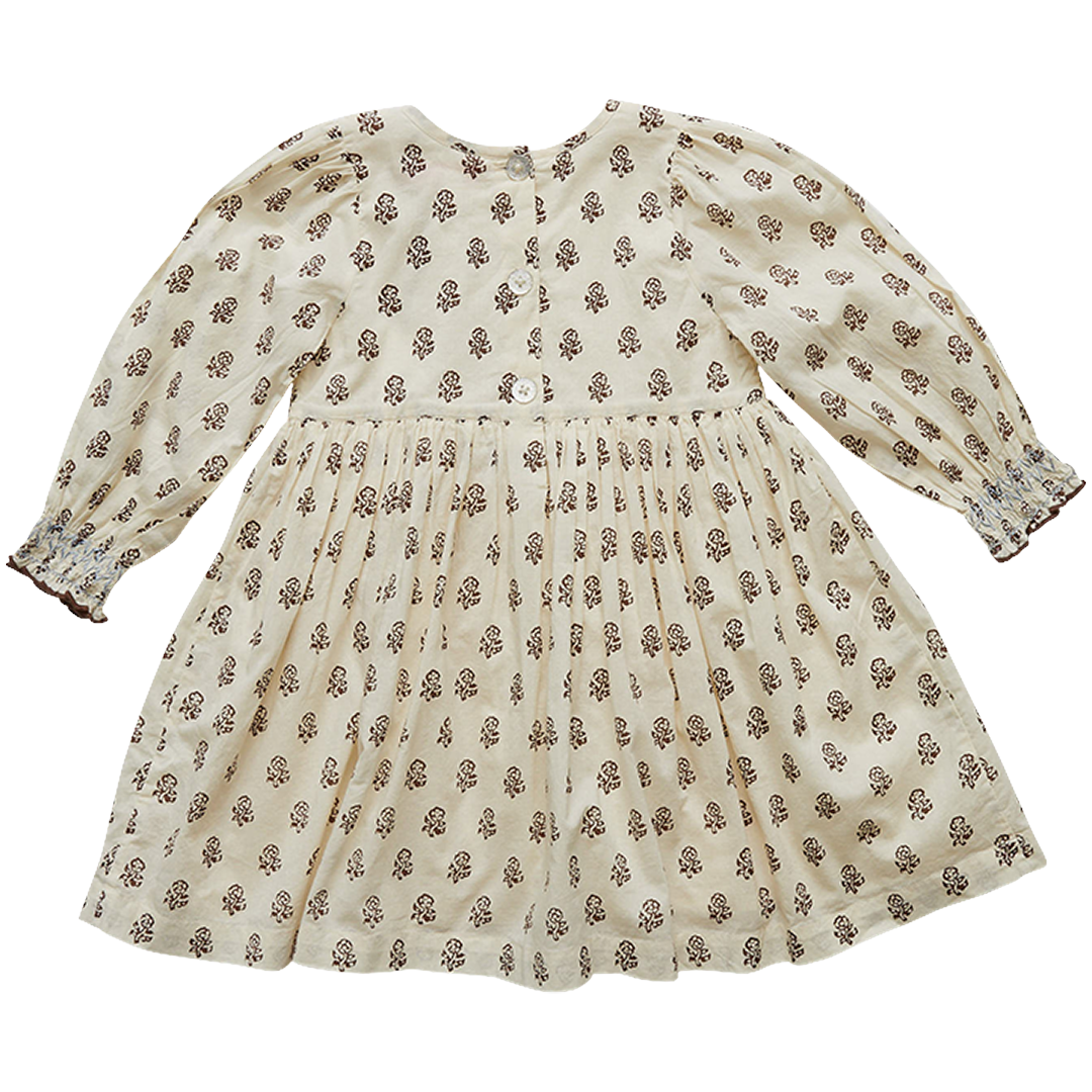 Pink Chicken Nora Dress - Brown Tiny Floral