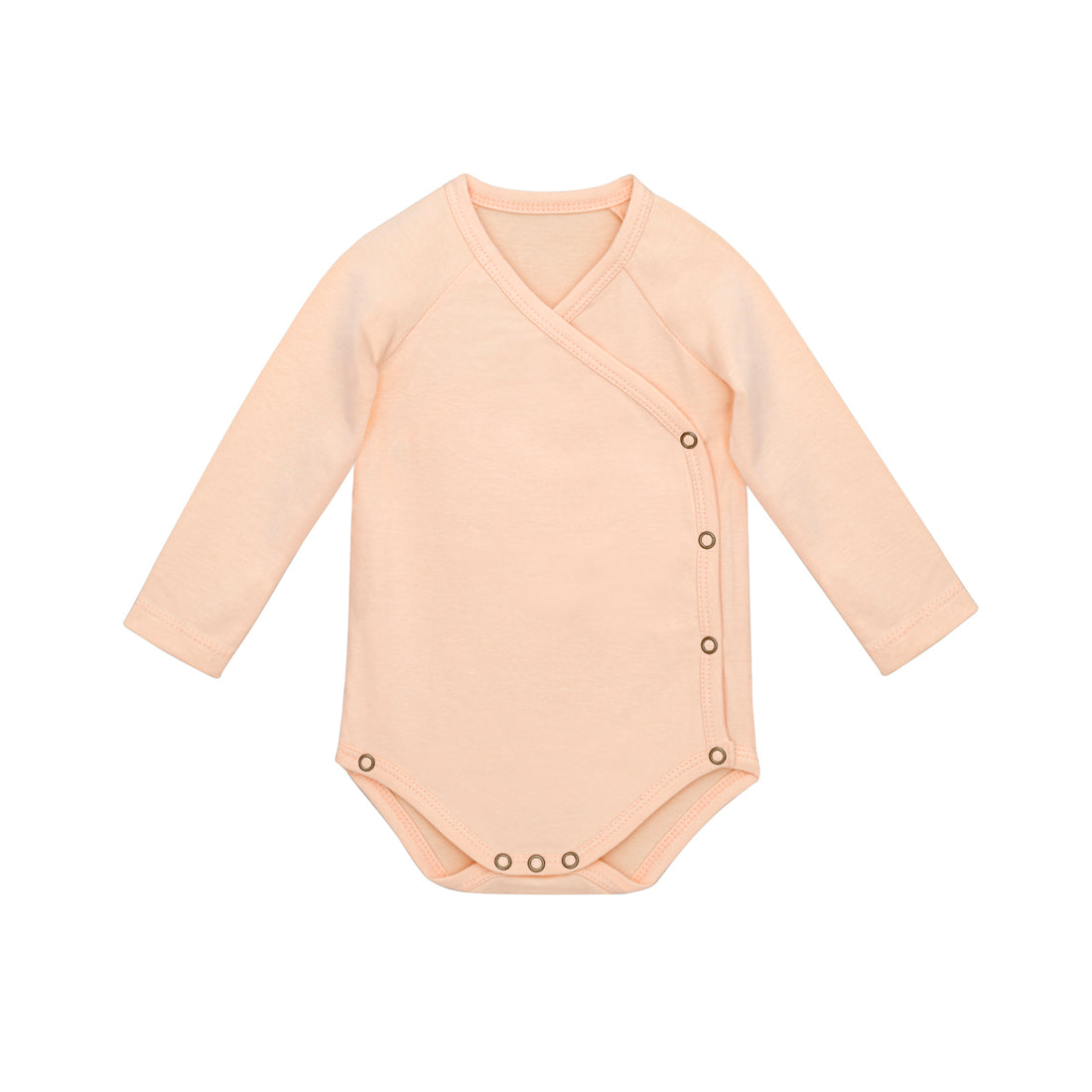 Little Hedonist Peach Bloom Baby Romper