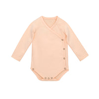 Little Hedonist Peach Bloom Baby Romper