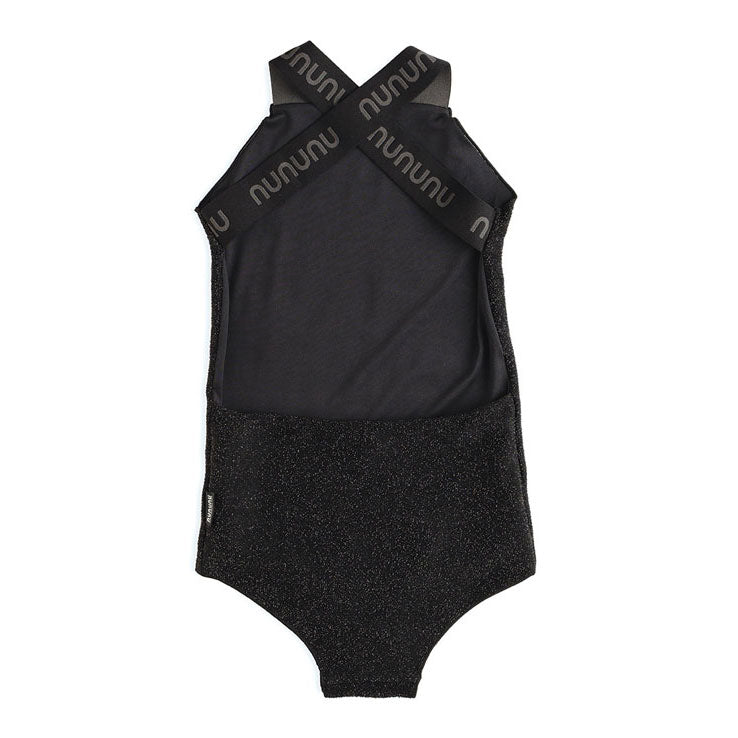 NUNUNU Sprinkled Black Sporty Swimsuit
