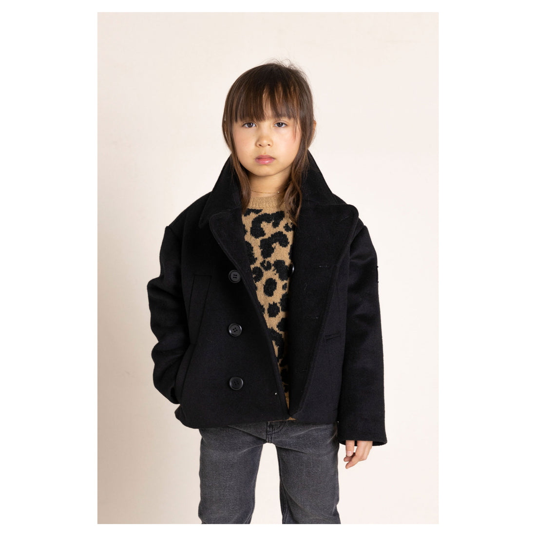 Finger in the Nose Fjord Black Pea Coat