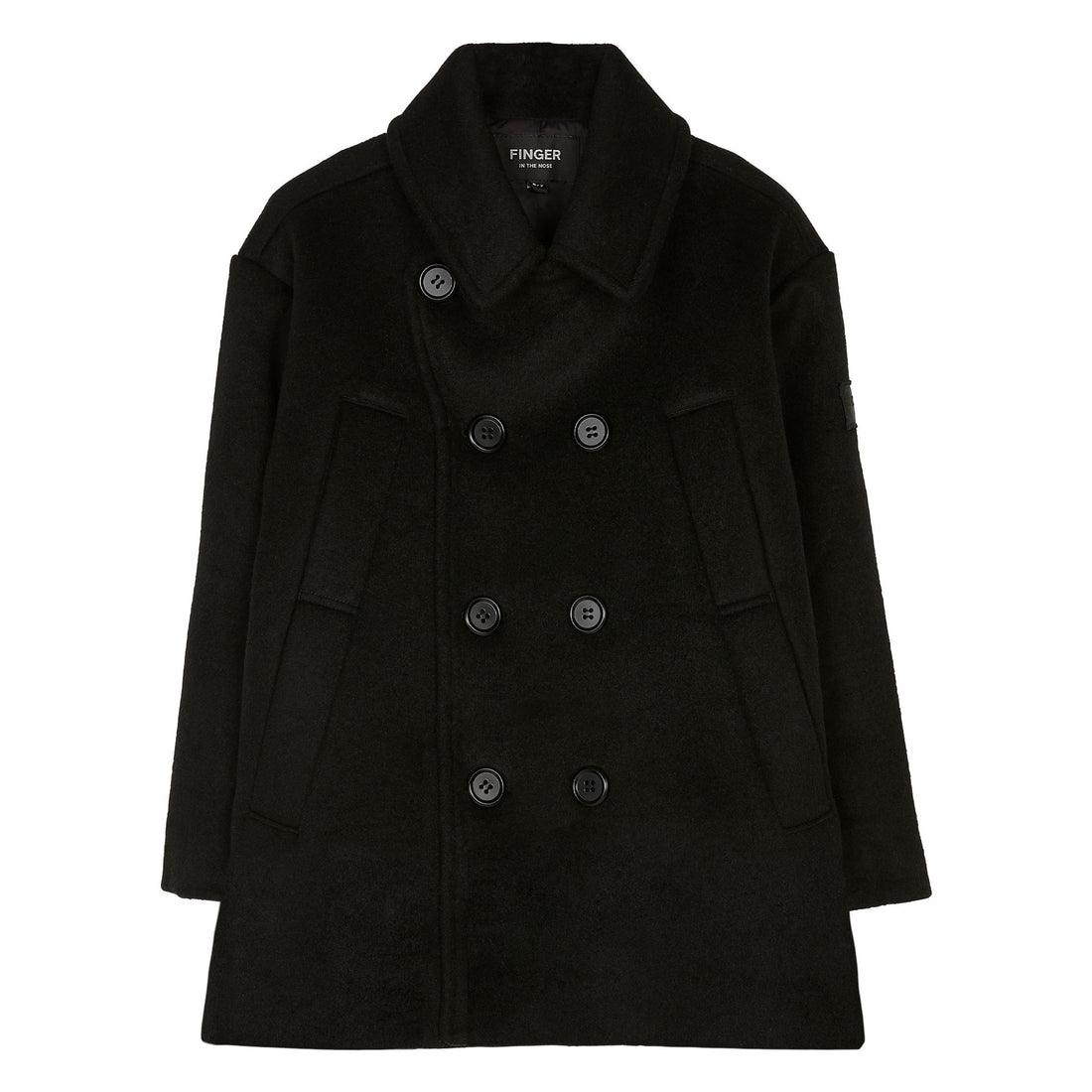 Finger in the Nose Fjord Black Pea Coat
