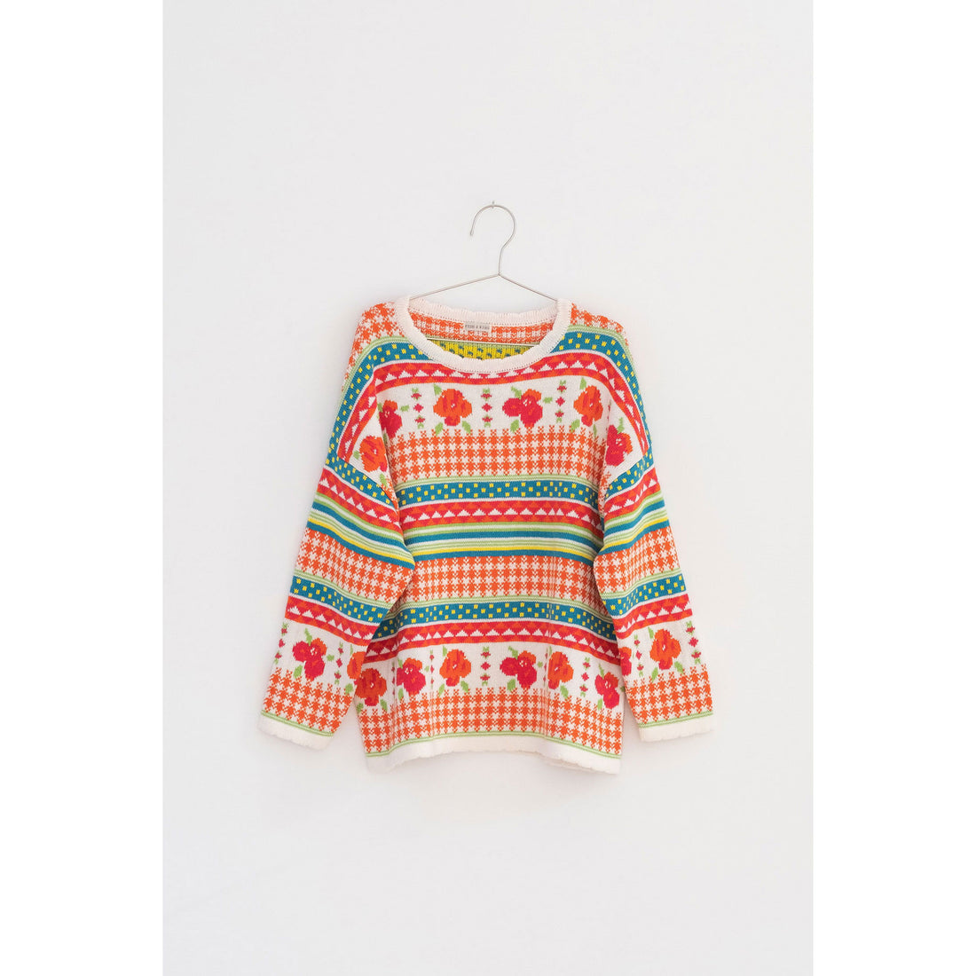 Fish and Kids Multicolor Flowers Womens Sweater