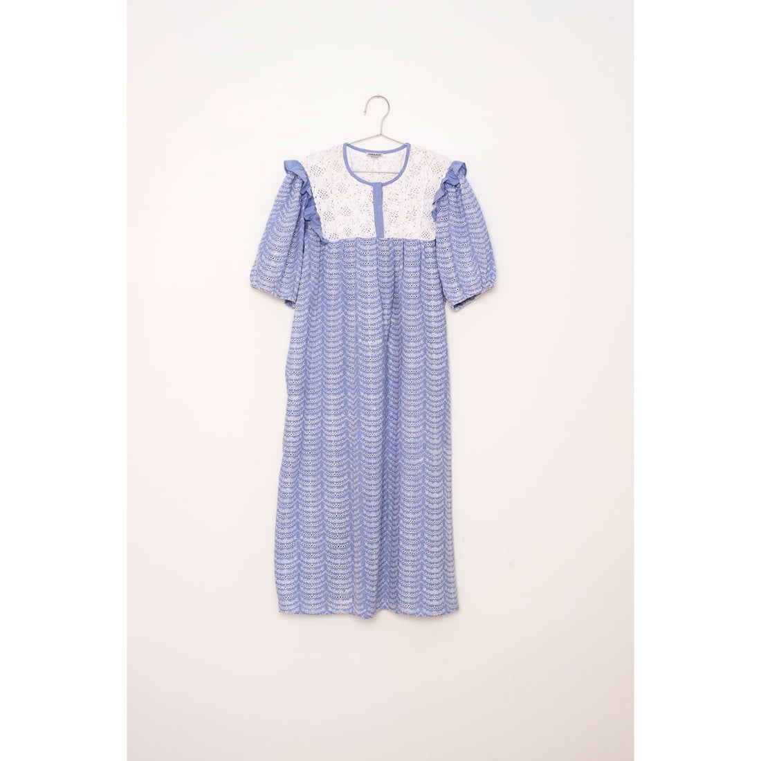 Fish and Kids Off White/Blue Guipure Womens Dress