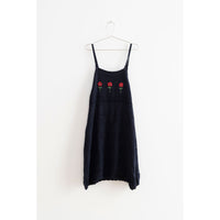Fish and kids Navy Knitted Straps Flowers Dress