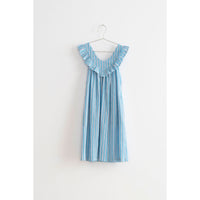 Fish and kids Blue Stripes Ruffle Dress