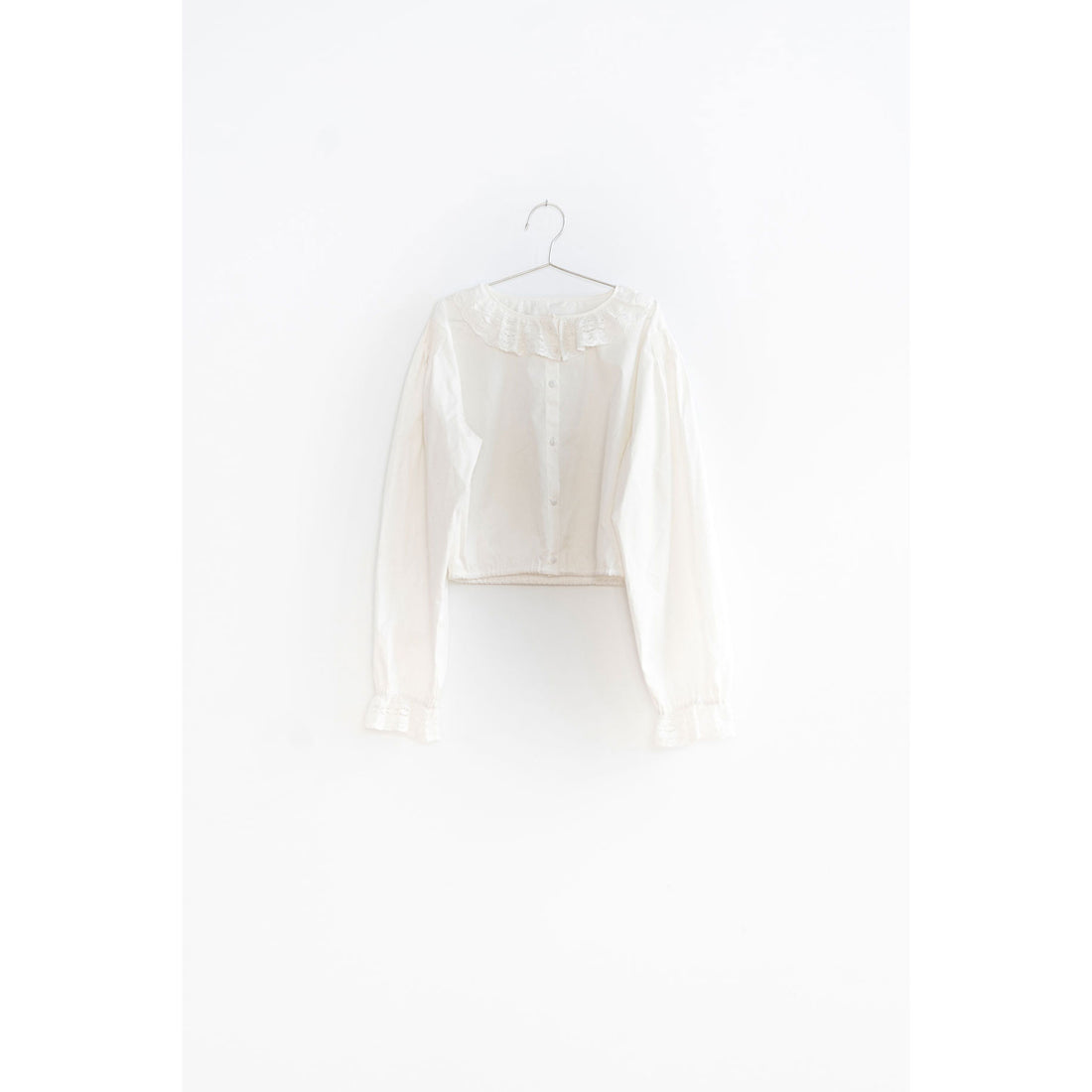 Fish and Kids Crop Romantic Blouse