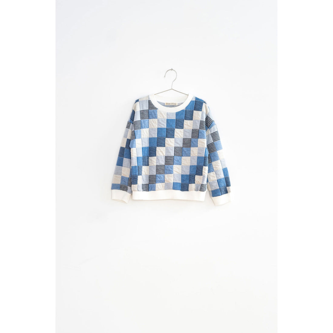 Fish and Kids Blue Patchwork Sweater