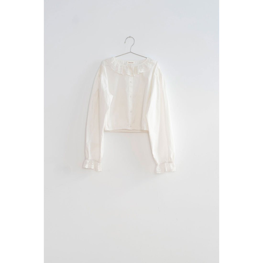 Fish and Kids Crop Romantic Blouse