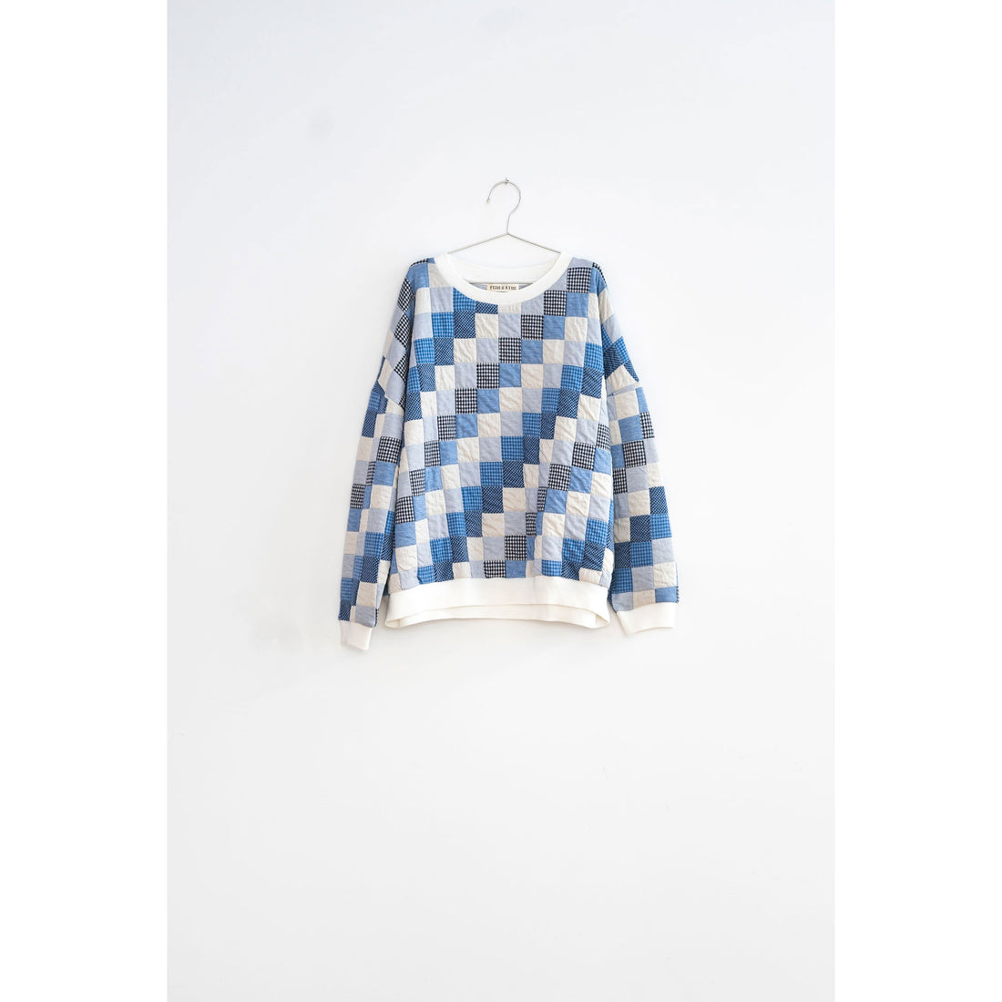 Fish and Kids Blue Patchwork Sweater