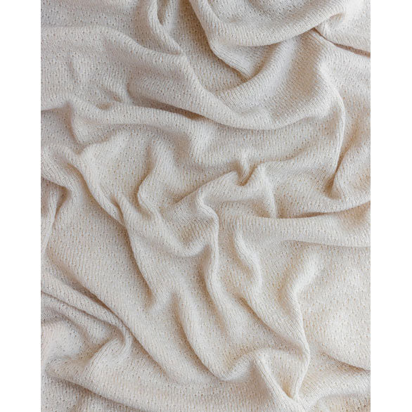 Hvid Silver Flora Blanket