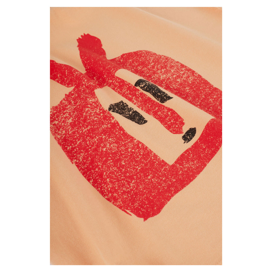 Wolf and Rita Art Tv Peach Flor Tee