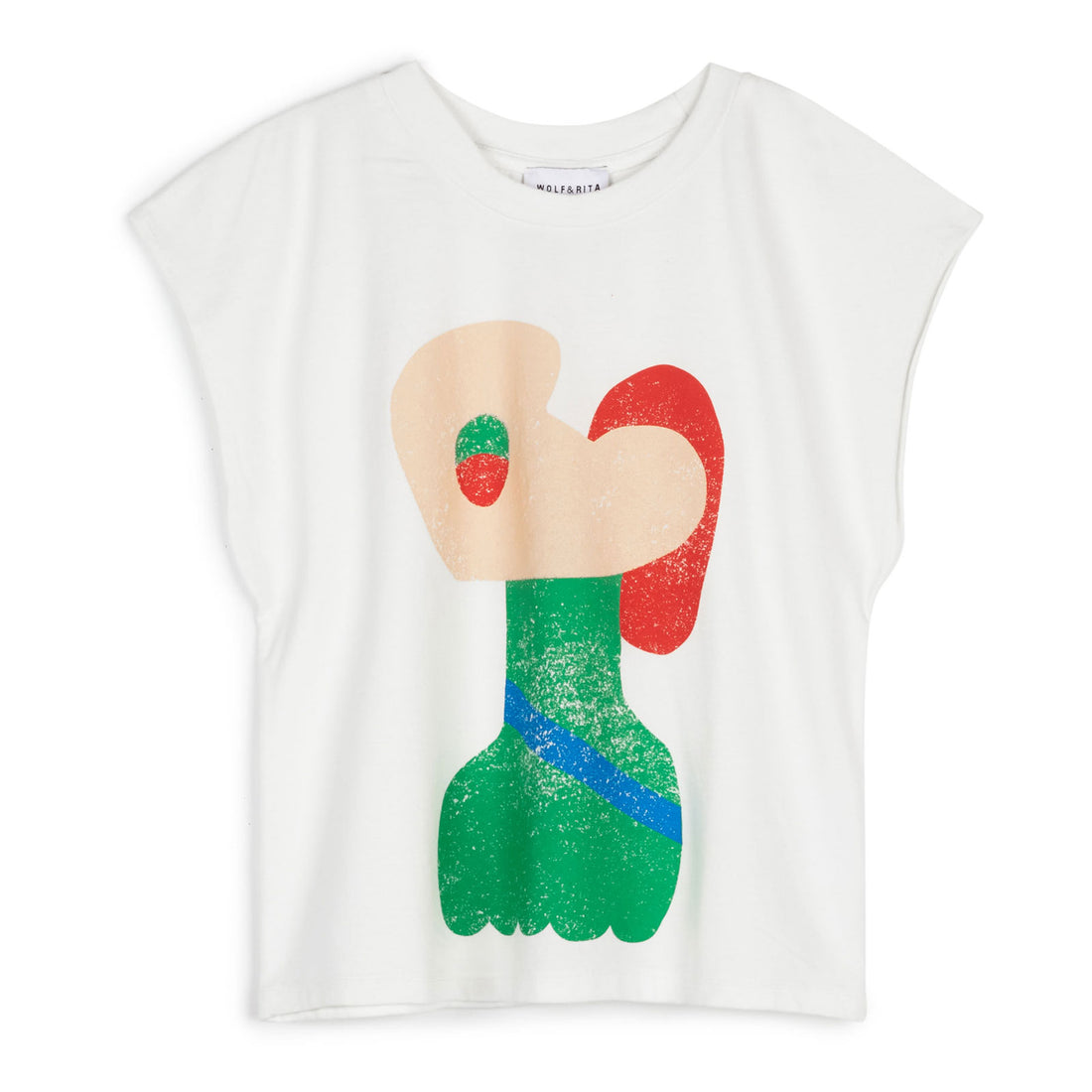 Wolf and Rita Statue Flor Tee