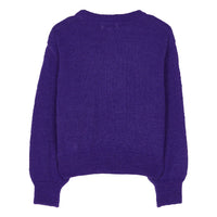 Finger in the Nose Fonda Dark Purple Round Neck Jumper