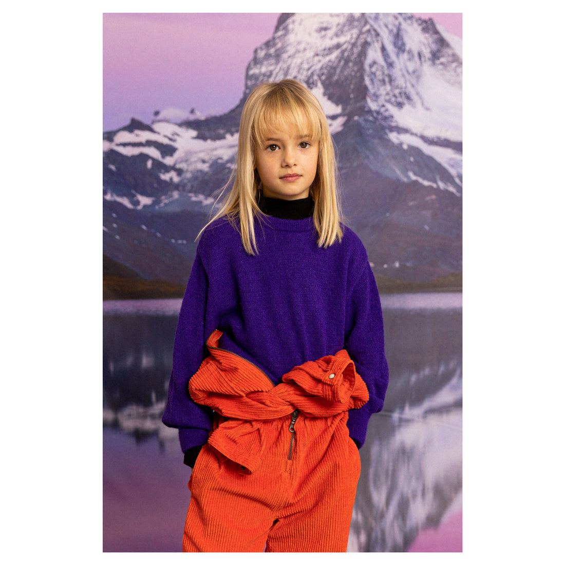 Finger in the Nose Fonda Dark Purple Round Neck Jumper