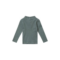 Caramel Spruce Navy Stripe Forgo Baby T-Shirt