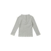 Caramel Pebble Navy Stripe Forgo Baby T-Shirt