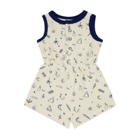 The New Society  All The Things Print Francis Baby Romper