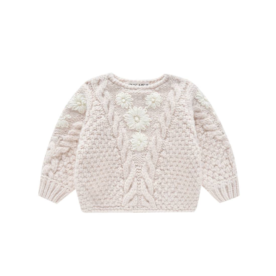 Louise Misha Cream Acacia Baby Sweater