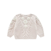 Louise Misha Cream Acacia Baby Sweater