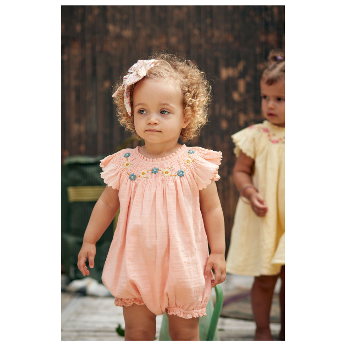 Louise Misha  Coral Josephine Romper