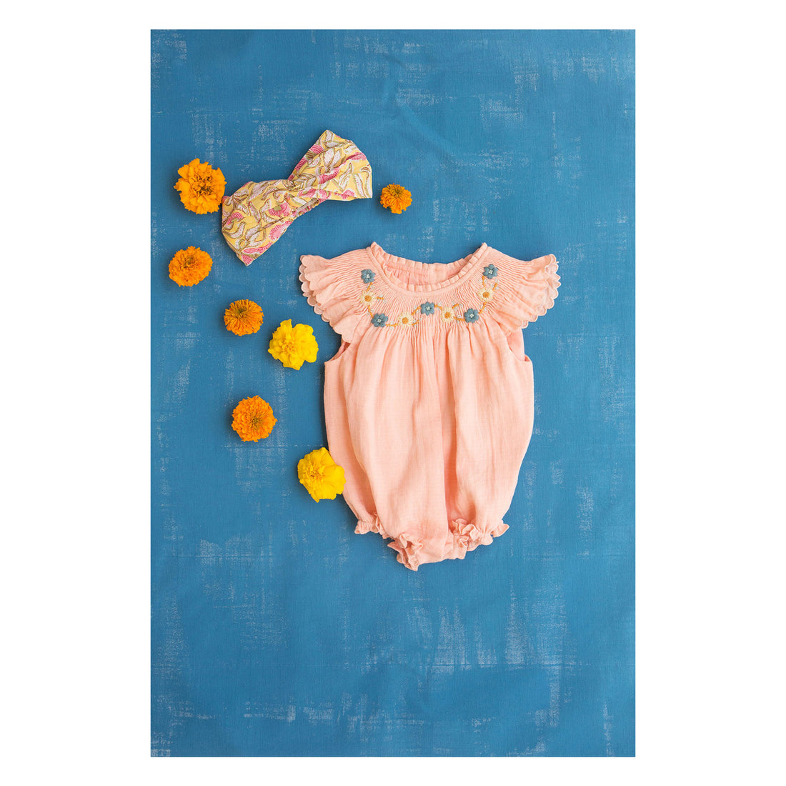 Louise Misha  Coral Josephine Romper