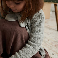 FUB Baby Pointelle Cardigan - Pale Sage