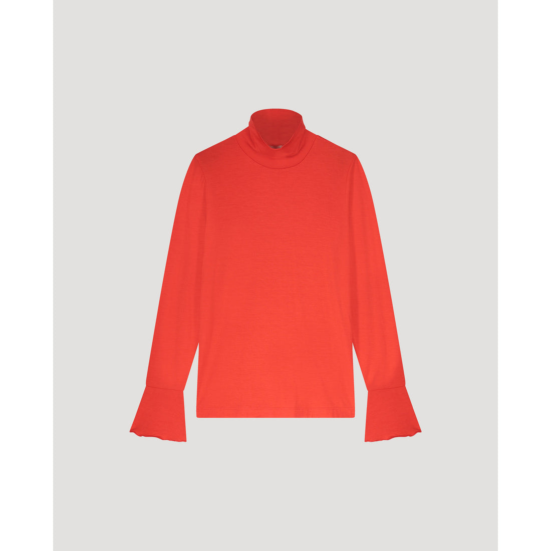 Les Coyotes De Paris Red Soleil Turtle Neck Ls Top