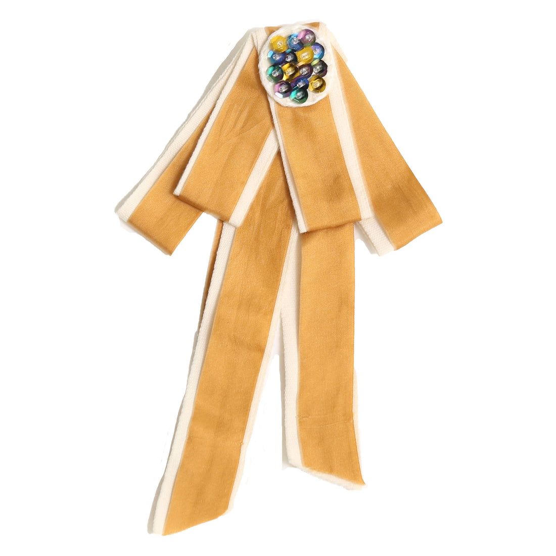 Tia Cibani Gold Mix Clara Ribbon Brooch