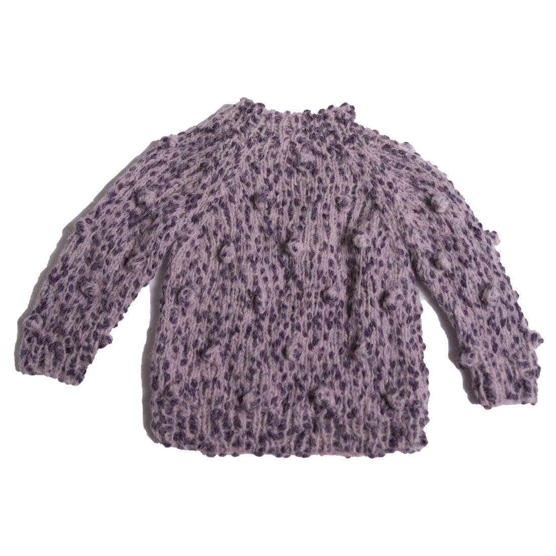 Tia Cibani Blackberry Mix Hand Knit Bobble Pullover