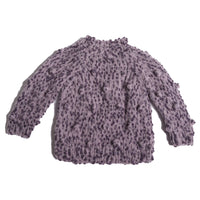 Tia Cibani Blackberry Mix Hand Knit Bobble Pullover