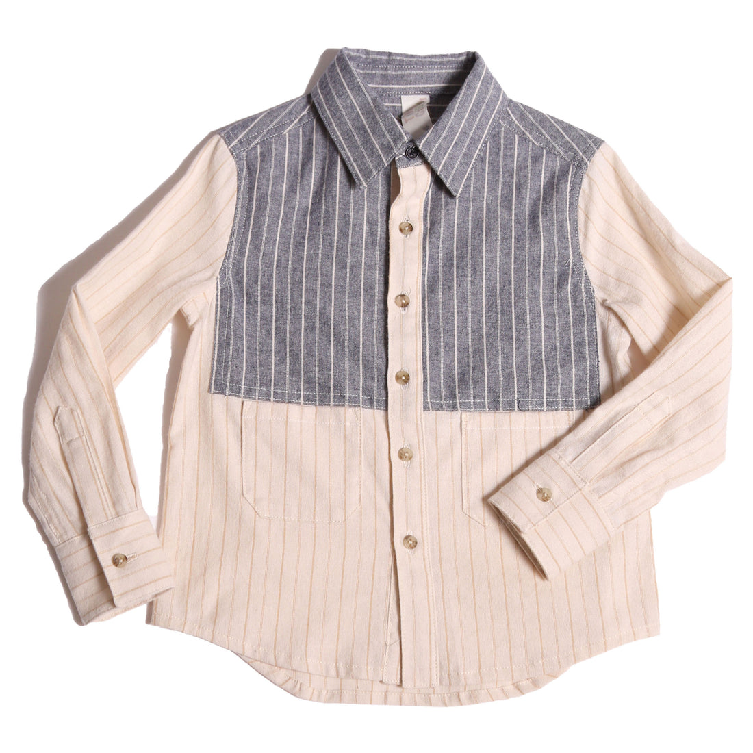 Tia Cibani Opal Mix Kelly Patchwork Button Down