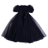 Tia Cibani Levi Crush Pleated Smocked Maxi Dress