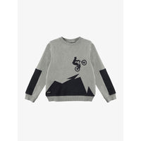 Yporque Melange + Black Patch Sweatshirt
