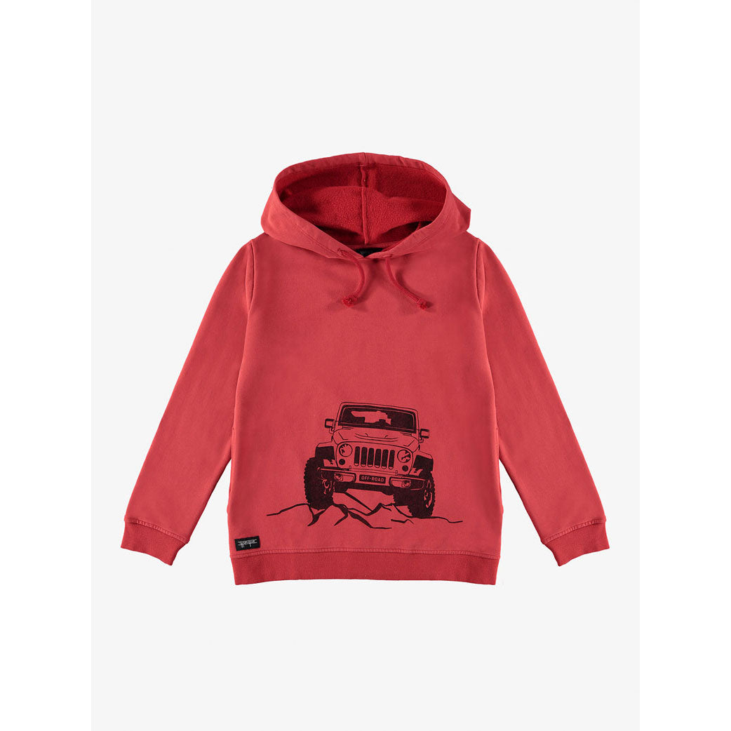 Yporque Red Off Road Big Hoodie