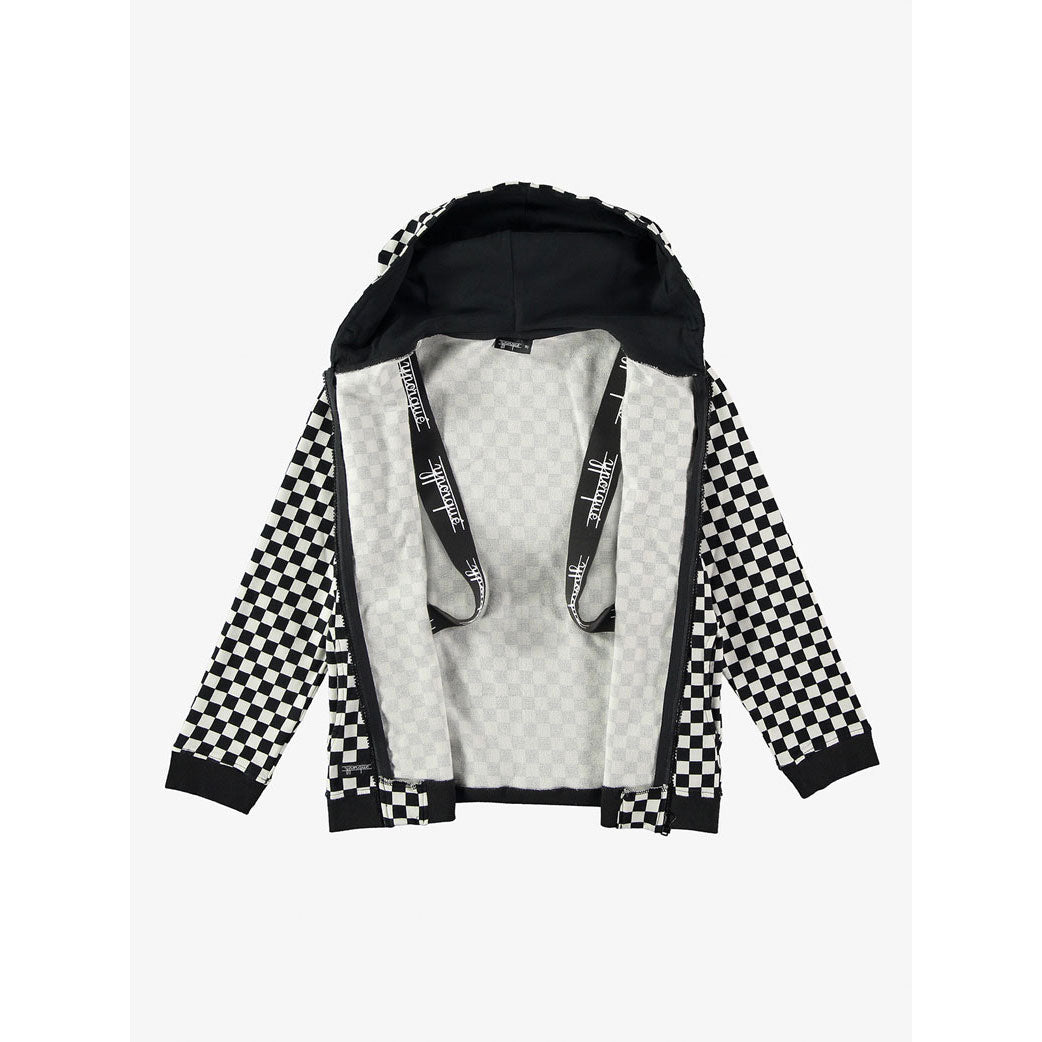Yporque Pixel All Over Pixel Zipper Hoodie