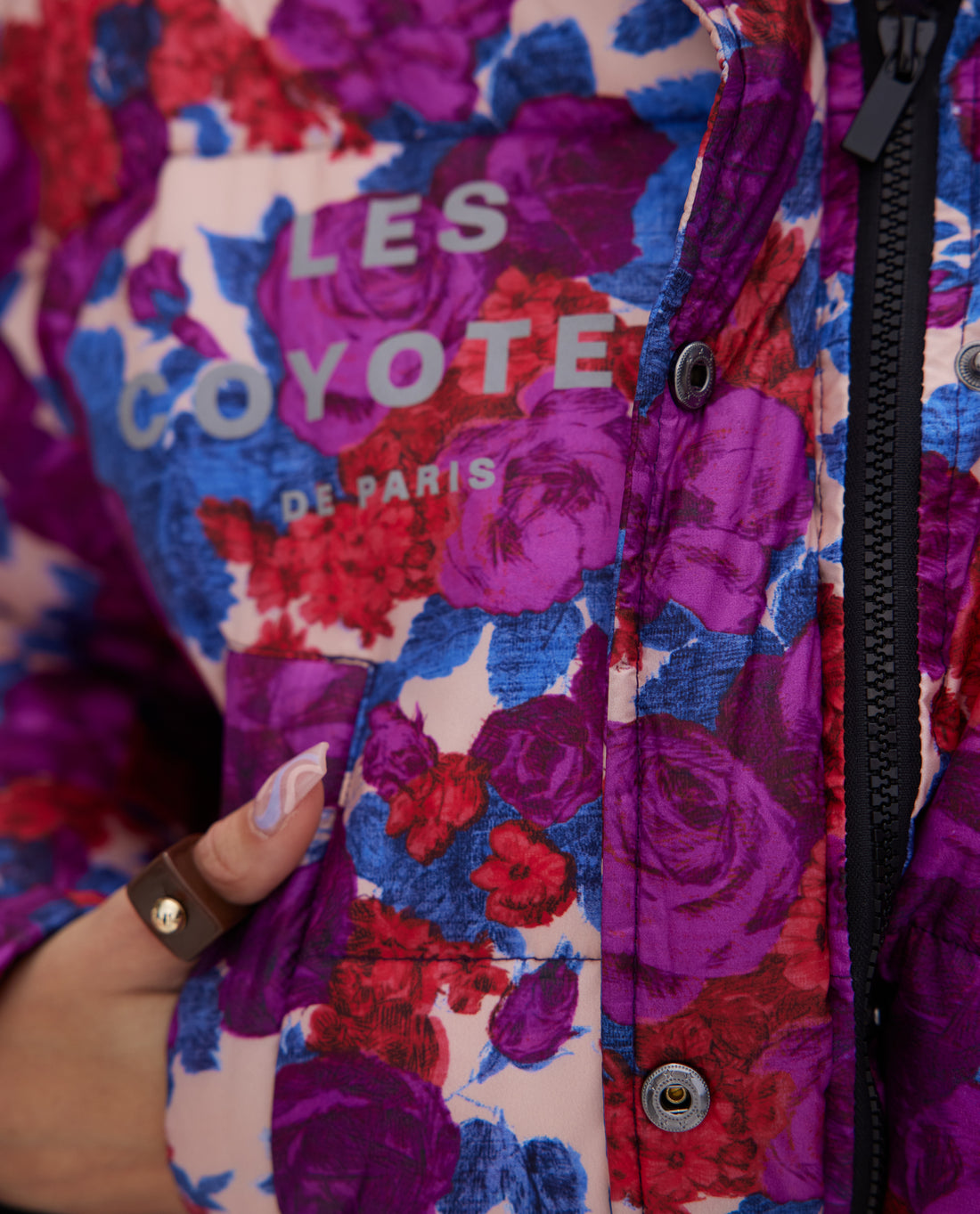 Les Coyotes de Paris Claire Wild Roses Puffer Jacket