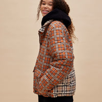 Les Coyotes de Paris Clara Patchwork Checkered Jacket