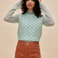 Les Coyotes de Paris Mint Kiki Sleeveless Knit Vest