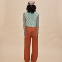 Les Coyotes de Paris Mint Kiki Sleeveless Knit Vest